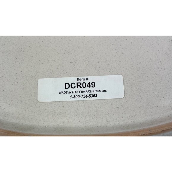 Hand-Painted 14" Square Ceramic Serving Plate With Grapes & Leaves Design - Picture 11 of 11